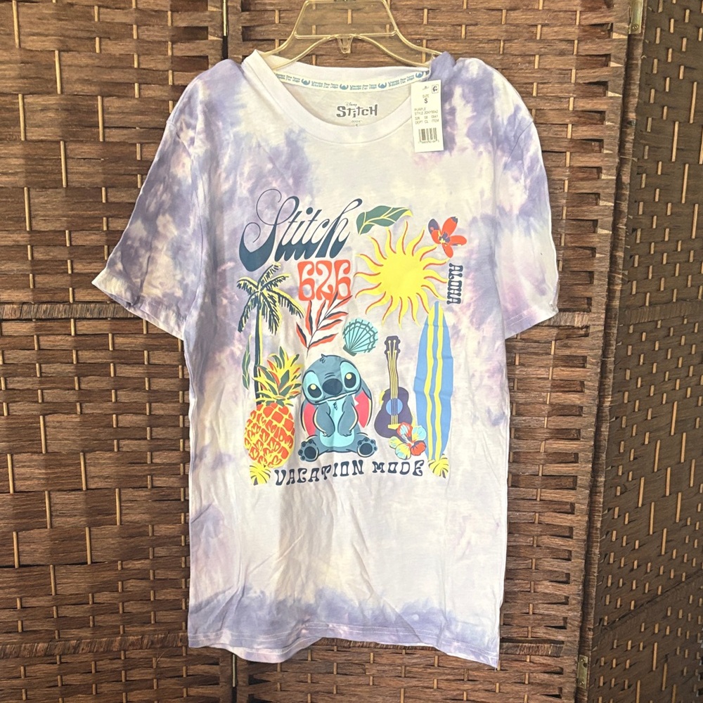 Stitch  Tie-Dye T-Shirt - Purple
